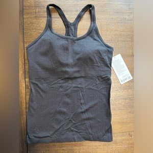 Ebb to Street Lululemon tank top, dark gray, size 10